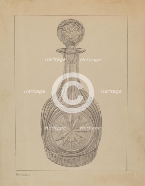 Bottle, 1935/1942. Creator: Frank Fumagalli.