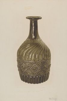 Bottle, 1935/1942. Creator: Van Silvay