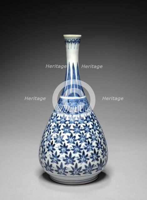Bottle: Arita Ware, Imari Type, early 1600s. Creator: Unknown.