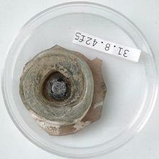 Bottle Base, Coptic, 4th century. Creator: Unknown