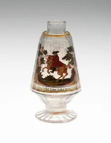 Bottle, Bohemia, c. 1725. Creator: Bohemia Glass
