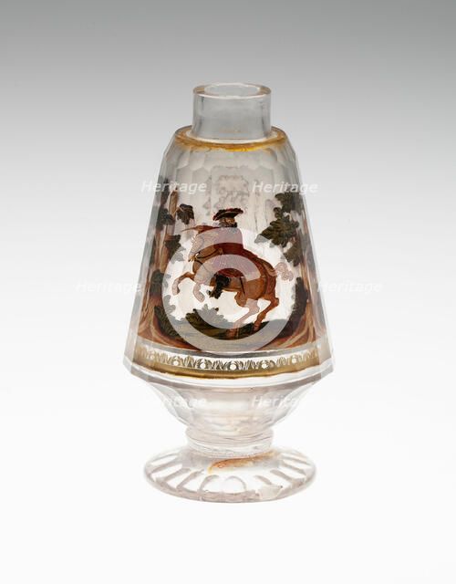 Bottle, Bohemia, c. 1725. Creator: Bohemia Glass.