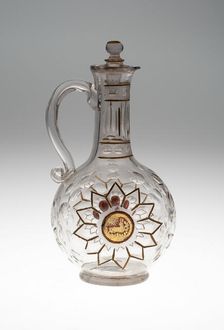 Bottle, Bohemia, c. 1730. Creator: Bohemia Glass