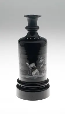 Bottle, Bohemia, c. 1825/40. Creator: Bohemia Glass