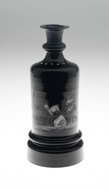 Bottle, Bohemia, c. 1825/40. Creator: Bohemia Glass