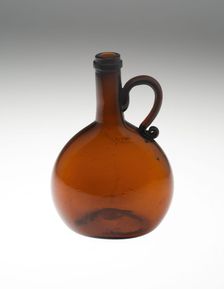 Bottle, Bohemia, c. 1840/50. Creator: Bohemia Glass