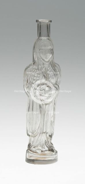 Bottle, Bohemia, c. 1840/50. Creator: Bohemia Glass.