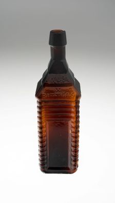 Bottle, Bohemia, c. 1840/50. Creator: Bohemia Glass