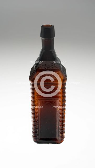 Bottle, Bohemia, c. 1840/50. Creator: Bohemia Glass.
