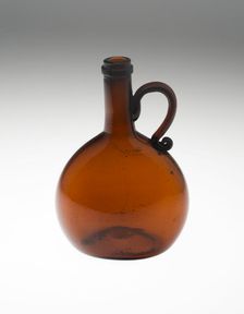 Bottle, Bohemia, c. 1840/50. Creator: Bohemia Glass