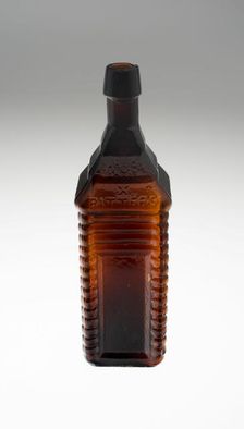Bottle, Bohemia, c. 1840/50. Creator: Bohemia Glass