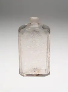 Bottle, Bohemia, Early 18th century. Creator: Bohemia Glass