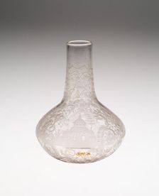 Bottle, Bohemia, Mid 18th century. Creator: Bohemia Glass