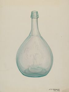 Bottle, c. 1940. Creator: Loraine Makimson