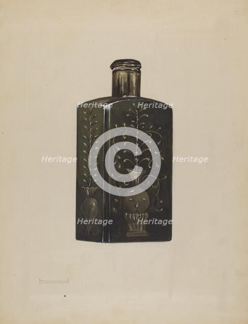 Bottle, c. 1936. Creator: Anna Aloisi.