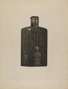 Bottle, c. 1936. Creator: Anna Aloisi