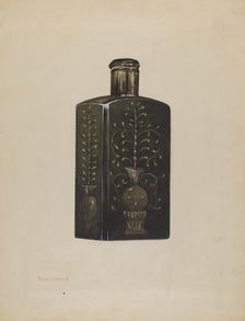 Bottle, c. 1936. Creator: Anna Aloisi