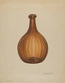 Bottle, c. 1936. Creator: Anna Aloisi