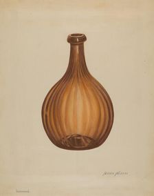 Bottle, c. 1936. Creator: Anna Aloisi