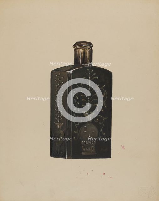 Bottle, c. 1936. Creator: Anna Aloisi.