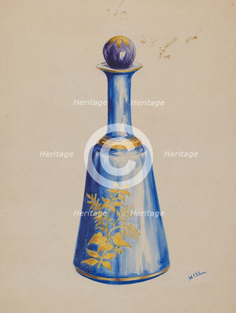 Bottle, c. 1936. Creator: Charles Moss.