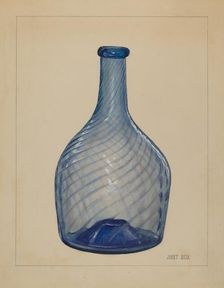 Bottle, c. 1937. Creator: Janet Riza