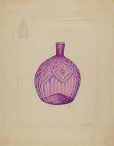 Bottle, c. 1937. Creator: Janet Riza