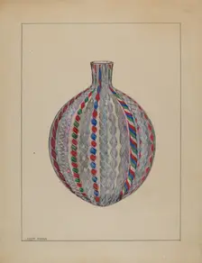 Bottle, c. 1937. Creator: John Dana