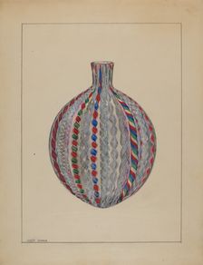 Bottle, c. 1937. Creator: John Dana