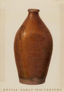 Bottle, c. 1937. Creator: John Matulis