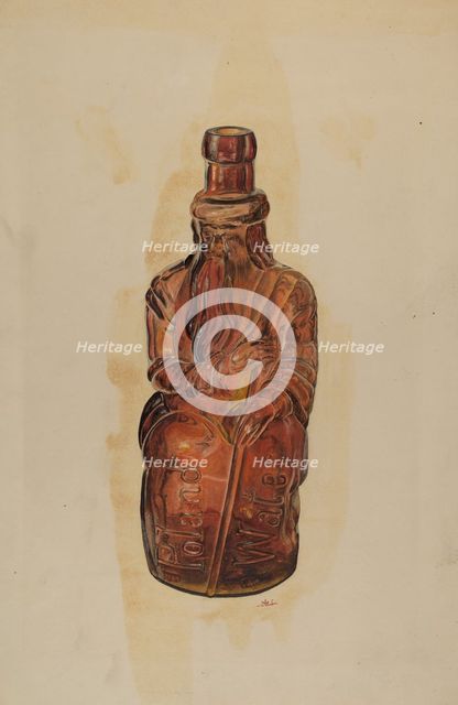 Bottle, c. 1938. Creator: Ralph Atkinson.
