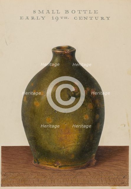 Bottle, c. 1939. Creator: Alfred Parys.