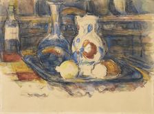 Bottle, Carafe, Jug and Lemons, 1902. Creator: Paul Cezanne