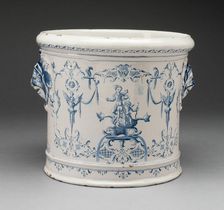 Bottle Cooler, Moustiers-Sainte Marie, 1700/1720. Creator: Clérissy Pottery Factory