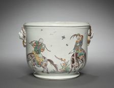 Bottle Cooler (seau à bouteille), c. 1755. Creator: Mennecy- Villeroy Factory (French)