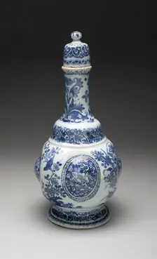 Bottle, Delft, c. 1678/85. Creator: De Griekesche A
