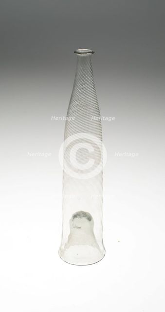 Bottle, England, 18th century. Creator: Unknown.