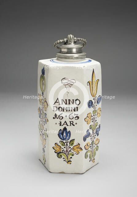 Bottle, Hungary, 1663. Creator: Unknown.