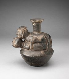 Bottle in the Form of an Amorous Couple, A.D. 1200/1450. Creator: Unknown