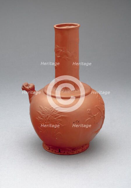 Bottle (Kendi), Meissen, c. 1710. Creator: Meissen Porcelain.