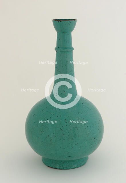 Bottle, Safavid period, 17th century. Creator: Unknown.