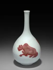 Bottle-shaped Vase, 1662-1722. Creator: Unknown