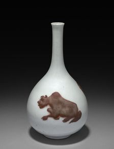 Bottle-shaped Vase, 1662-1722. Creator: Unknown