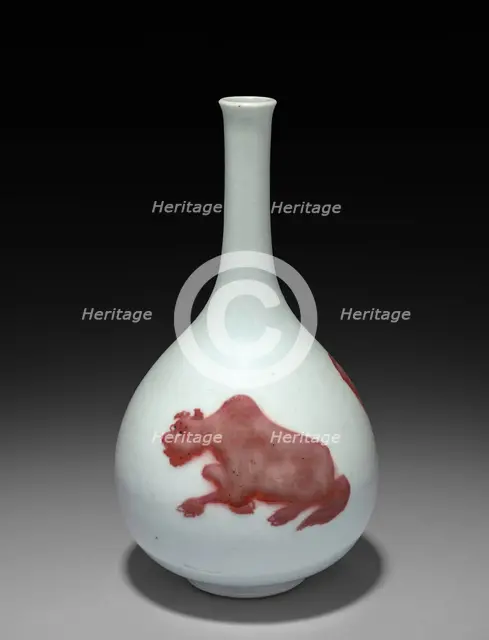 Bottle-shaped Vase, 1662-1722. Creator: Unknown.