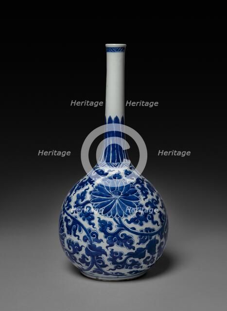 Bottle-shaped Vase, 1662-1722. Creator: Unknown.