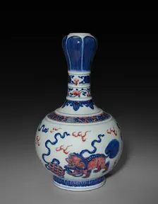 Bottle-shaped Vase, 1736-1795. Creator: Unknown