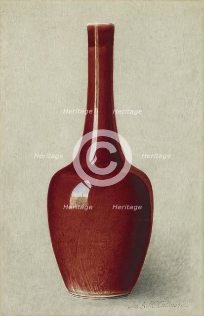Bottle-shaped Vase, 1889-1896. Creator: James Callowhill.
