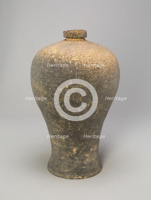 Bottle-Shaped Vase (Maebyong), Korea, Goryeo dynasty (918-1392), late 11th/early 12th century. Creator: Unknown.