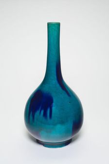 Bottle-Shaped Vase, Qing dynasty (1644-1911), 19th century. Creator: Unknown