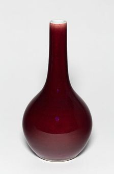 Bottle-Shaped Vase, Qing dynasty (1644-1911), Yongzheng reign mark and period (1723-1735). Creator: Unknown